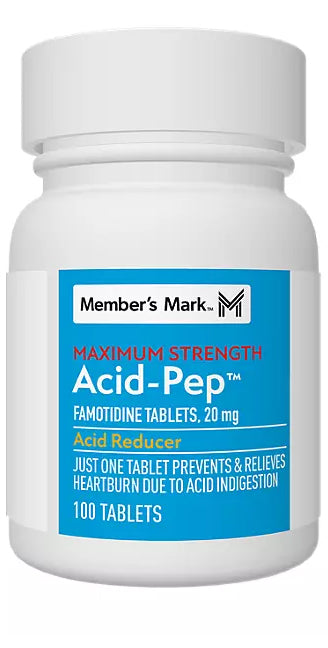 Famotidine 20mg 100 TABS Acid Reducer Heartburn Relief Like Pepcid
