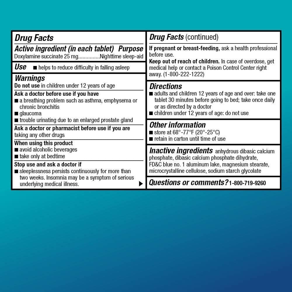 AMAZON Basic Care Sleep Aid Doxylamine Succinate Tablets 25 mg 96 Tabs