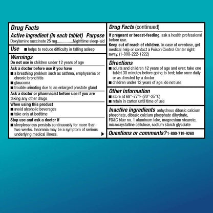 AMAZON Basic Care Sleep Aid Doxylamine Succinate Tablets 25 mg 96 Tabs