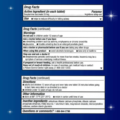 UNISOM Sleep Tabs Tablets Doxylamine Succinate 32 Count Fresh APR 2026 AUS STOCK