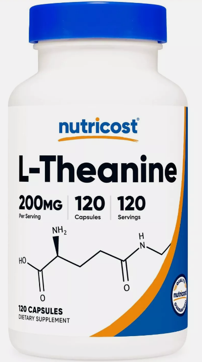 Nutricost L-Theanine 200mg 120 Capsule Premium Grade Gluten Free FAST POSTING